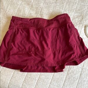 Lululemon Maroon Athletic Skirt